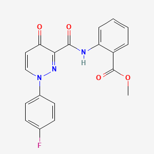 Methyl 2-({[1-(4-fluorophenyl)-4-oxo-1,4-dihydropyridazin-3-yl]carbonyl}amino)benzoate