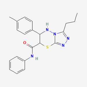 6-(4-methylphenyl)-N-phenyl-3-propyl-6,7-dihydro-5H-[1,2,4]triazolo[3,4-b][1,3,4]thiadiazine-7-carboxamide