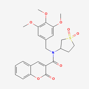 N-(1,1-dioxidotetrahydrothiophen-3-yl)-2-oxo-N-(3,4,5-trimethoxybenzyl)-2H-chromene-3-carboxamide