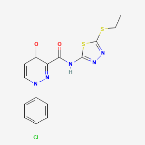 1-(4-chlorophenyl)-N-[5-(ethylsulfanyl)-1,3,4-thiadiazol-2-yl]-4-oxo-1,4-dihydropyridazine-3-carboxamide