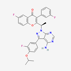 B1139175 Umbralisib R-enantiomer CAS No. 1532533-69-9