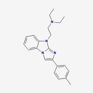 N,N-diethyl-2-[2-(4-methylphenyl)-9H-imidazo[1,2-a]benzimidazol-9-yl]ethanamine