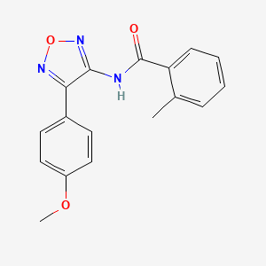 N-[4-(4-methoxyphenyl)-1,2,5-oxadiazol-3-yl]-2-methylbenzamide