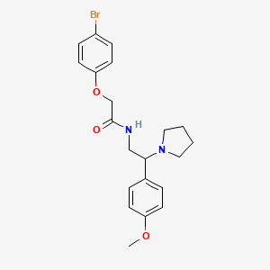 2-(4-bromophenoxy)-N-[2-(4-methoxyphenyl)-2-(pyrrolidin-1-yl)ethyl]acetamide