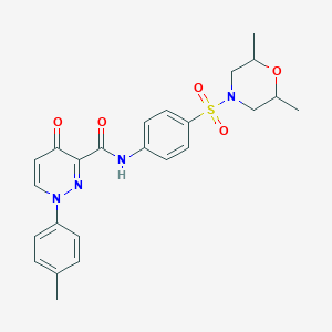 N-{4-[(2,6-dimethylmorpholin-4-yl)sulfonyl]phenyl}-1-(4-methylphenyl)-4-oxo-1,4-dihydropyridazine-3-carboxamide