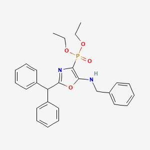 Diethyl [5-(benzylamino)-2-(diphenylmethyl)-1,3-oxazol-4-yl]phosphonate