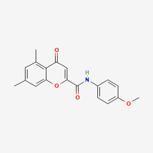 N-(4-methoxyphenyl)-5,7-dimethyl-4-oxo-4H-chromene-2-carboxamide