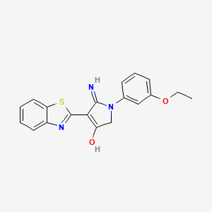 5-amino-4-(1,3-benzothiazol-2-yl)-1-(3-ethoxyphenyl)-1,2-dihydro-3H-pyrrol-3-one