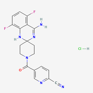 molecular formula C19H16F2N6O.HCl B1139195 AR-C102222（盐酸盐） CAS No. 253771-21-0