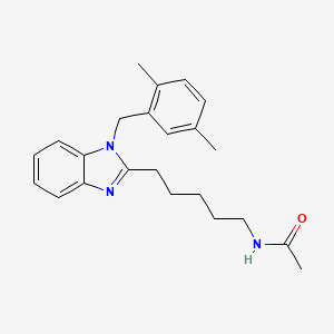 N-{5-[1-(2,5-dimethylbenzyl)-1H-benzimidazol-2-yl]pentyl}acetamide