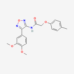 N-[4-(3,4-dimethoxyphenyl)-1,2,5-oxadiazol-3-yl]-2-(4-methylphenoxy)acetamide