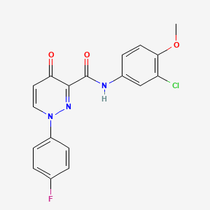 N-(3-chloro-4-methoxyphenyl)-1-(4-fluorophenyl)-4-oxo-1,4-dihydropyridazine-3-carboxamide