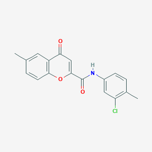 N-(3-chloro-4-methylphenyl)-6-methyl-4-oxo-4H-chromene-2-carboxamide