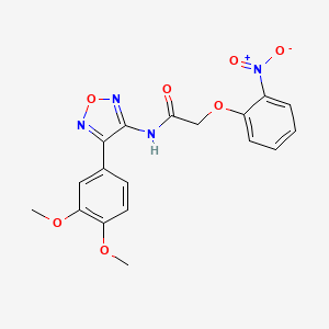 N-[4-(3,4-dimethoxyphenyl)-1,2,5-oxadiazol-3-yl]-2-(2-nitrophenoxy)acetamide