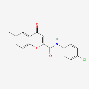 N-(4-chlorophenyl)-6,8-dimethyl-4-oxo-4H-chromene-2-carboxamide