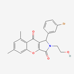 1-(3-Bromophenyl)-2-(2-hydroxyethyl)-6,8-dimethyl-1,2-dihydrochromeno[2,3-c]pyrrole-3,9-dione