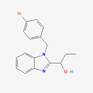 1-[1-(4-bromobenzyl)-1H-benzimidazol-2-yl]propan-1-ol