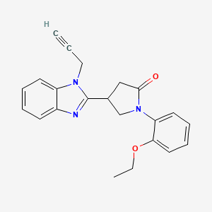 1-(2-ethoxyphenyl)-4-[1-(prop-2-yn-1-yl)-1H-benzimidazol-2-yl]pyrrolidin-2-one