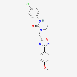 3-(4-Chlorophenyl)-1-ethyl-1-{[3-(4-methoxyphenyl)-1,2,4-oxadiazol-5-yl]methyl}urea