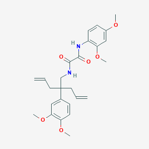 N-(2,4-dimethoxyphenyl)-N'-[2-(3,4-dimethoxyphenyl)-2-(prop-2-en-1-yl)pent-4-en-1-yl]ethanediamide