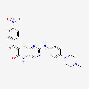 molecular formula C24H23N7O3S B1139225 ON 146040 CAS No. 1404231-34-0