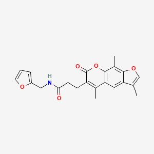 N-(2-furylmethyl)-3-(3,5,9-trimethyl-7-oxo-7H-furo[3,2-g]chromen-6-yl)propanamide