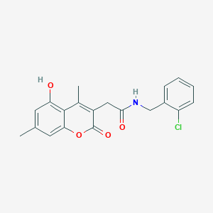 N-(2-chlorobenzyl)-2-(5-hydroxy-4,7-dimethyl-2-oxo-2H-chromen-3-yl)acetamide