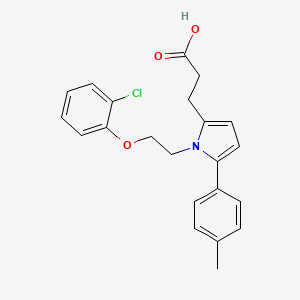 3-{1-[2-(2-chlorophenoxy)ethyl]-5-(4-methylphenyl)-1H-pyrrol-2-yl}propanoic acid