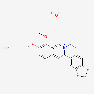 molecular formula C20H18ClNO4 B1139229 Berberine chloride hydrate CAS No. 141433-60-5