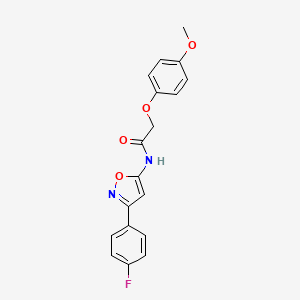 N-[3-(4-fluorophenyl)-1,2-oxazol-5-yl]-2-(4-methoxyphenoxy)acetamide