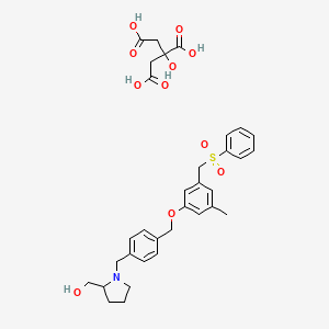 molecular formula C33H39NO11S B1139234 PF-543（柠檬酸盐） CAS No. 1415562-83-2