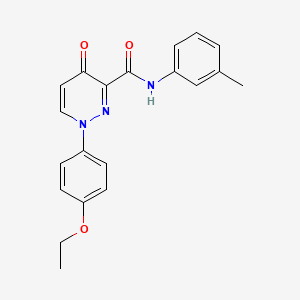 molecular formula C20H19N3O3 B11392358 1-(4-ethoxyphenyl)-N-(3-methylphenyl)-4-oxo-1,4-dihydropyridazine-3-carboxamide 