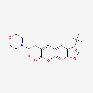 3-tert-butyl-5-methyl-6-[2-(morpholin-4-yl)-2-oxoethyl]-7H-furo[3,2-g]chromen-7-one