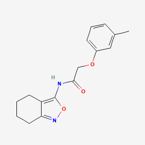 2-(3-methylphenoxy)-N-(4,5,6,7-tetrahydro-2,1-benzoxazol-3-yl)acetamide