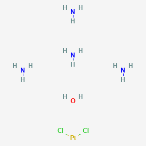 molecular formula Cl2H14N4OPt B1139242 TETRAAMMINEPLATINUM(II) CHLORIDE HYDRAT CAS No. 108374-32-9
