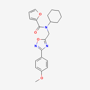 N-cyclohexyl-N-{[3-(4-methoxyphenyl)-1,2,4-oxadiazol-5-yl]methyl}furan-2-carboxamide