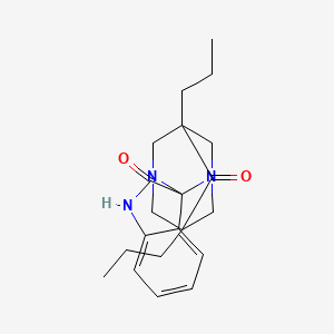 5,7-dipropyl-6H-spiro[1,3-diazatricyclo[3.3.1.1~3,7~]decane-2,3'-indole]-2',6(1'H)-dione