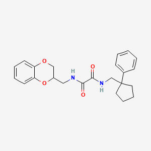 N-(2,3-dihydro-1,4-benzodioxin-2-ylmethyl)-N'-[(1-phenylcyclopentyl)methyl]ethanediamide