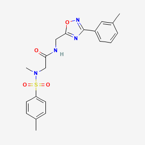 2-(N-Methyl4-methylbenzenesulfonamido)-N-{[3-(3-methylphenyl)-1,2,4-oxadiazol-5-YL]methyl}acetamide