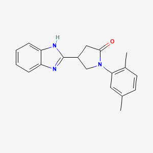 4-(1H-benzimidazol-2-yl)-1-(2,5-dimethylphenyl)pyrrolidin-2-one