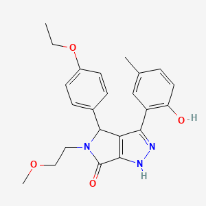 4-(4-ethoxyphenyl)-3-(2-hydroxy-5-methylphenyl)-5-(2-methoxyethyl)-4,5-dihydropyrrolo[3,4-c]pyrazol-6(1H)-one