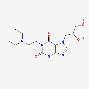 1-[2-(diethylamino)ethyl]-7-(2,3-dihydroxypropyl)-3-methyl-3,7-dihydro-1H-purine-2,6-dione