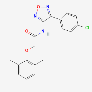 N-[4-(4-chlorophenyl)-1,2,5-oxadiazol-3-yl]-2-(2,6-dimethylphenoxy)acetamide