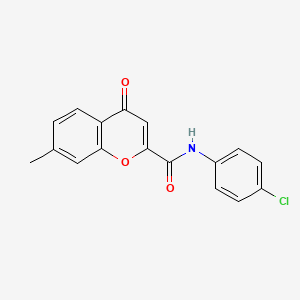 N-(4-chlorophenyl)-7-methyl-4-oxo-4H-chromene-2-carboxamide