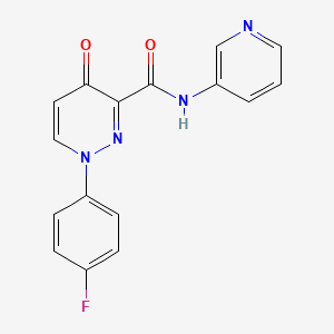 1-(4-fluorophenyl)-4-oxo-N-(pyridin-3-yl)-1,4-dihydropyridazine-3-carboxamide