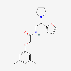 2-(3,5-dimethylphenoxy)-N-[2-(furan-2-yl)-2-(pyrrolidin-1-yl)ethyl]acetamide