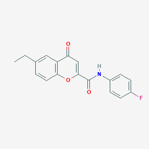 6-ethyl-N-(4-fluorophenyl)-4-oxo-4H-chromene-2-carboxamide