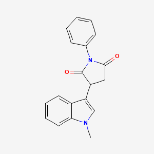 3-(1-methyl-1H-indol-3-yl)-1-phenylpyrrolidine-2,5-dione