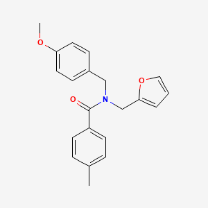 N-(furan-2-ylmethyl)-N-(4-methoxybenzyl)-4-methylbenzamide