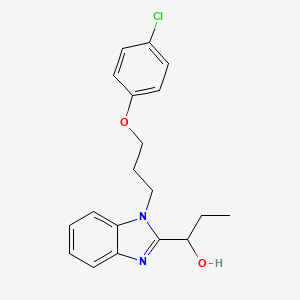 1-{1-[3-(4-chlorophenoxy)propyl]-1H-benzimidazol-2-yl}propan-1-ol